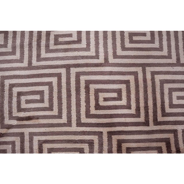 Modern Modern Tibetan 'Prism' Art Deco Style Silk Rug by Doris Leslie Blau For Sale - Image 3 of 8