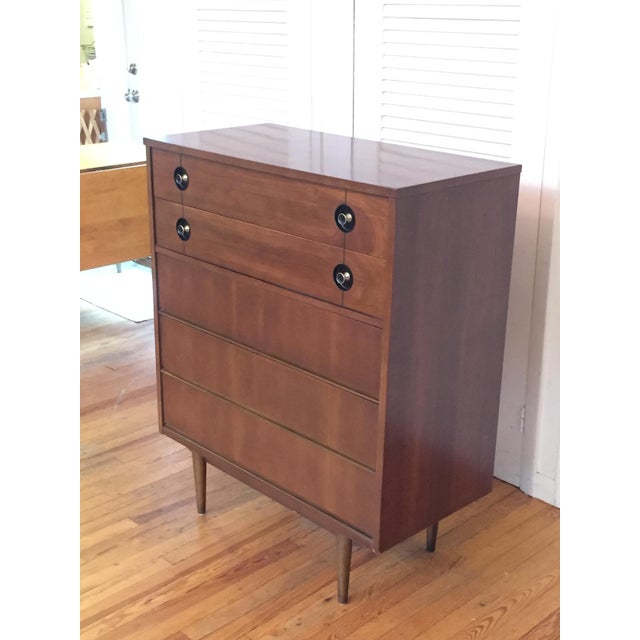 Mid Century Modern Wooden Highboy Dresser Chairish