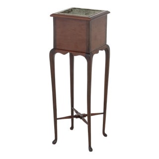 Edwardian Walnut Plant Stand For Sale