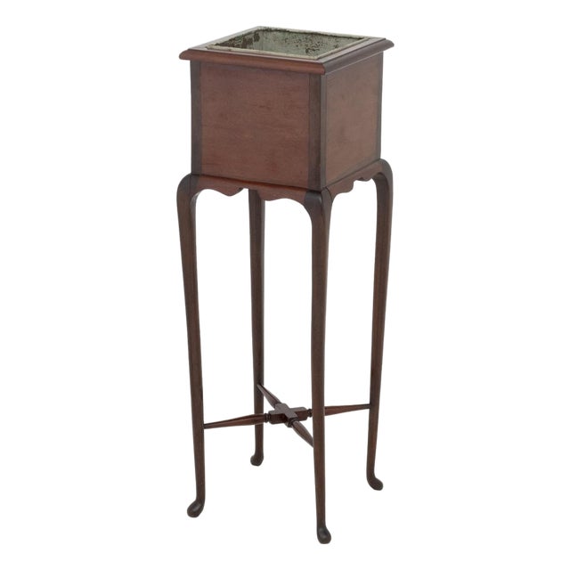 Edwardian Walnut Plant Stand For Sale