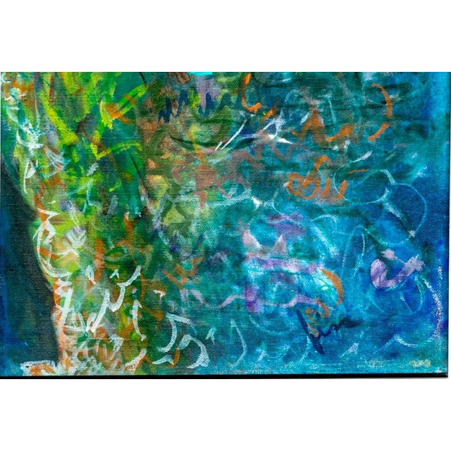 Large Scale Vintage Expressionist Oil on Canvas Singing Man Portrait Painting This magnificent large-scale vintage...