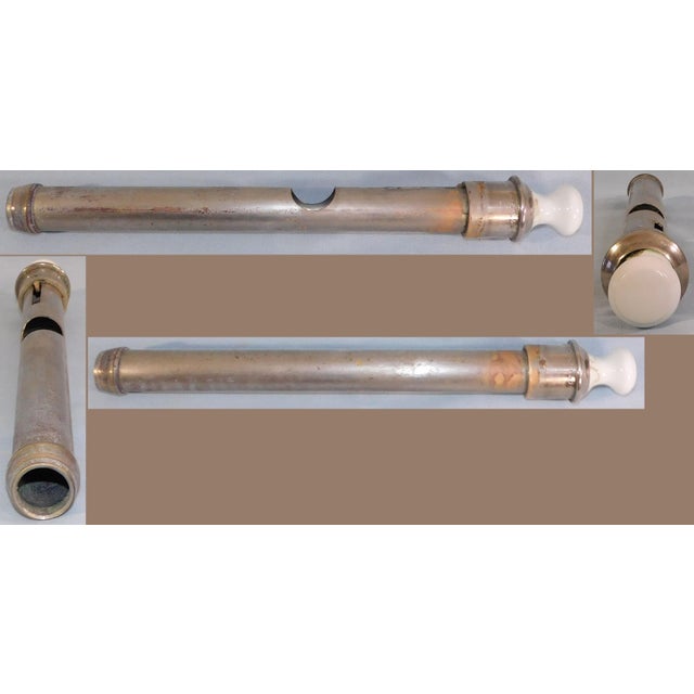 Antique 1918 Trenton Potteries Company Impervio Large Vitreous China Pedestal Sink With Rare Faucet For Sale - Image 18 of 18