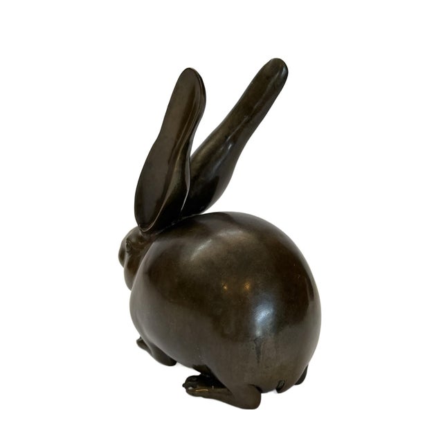 Vintage Bronze Hare For Sale - Image 4 of 12