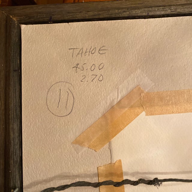 Vintage Lake Tahoe Watercolor by Northern California Artist Jan Miskulin For Sale In Sacramento - Image 6 of 13