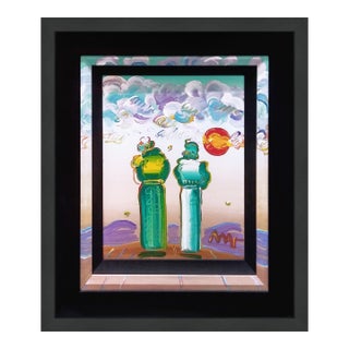 Peter Max, Sage (Custom Framed Original Painting on Canvas), 2013 For Sale