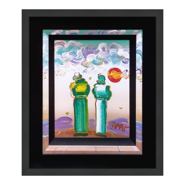 Peter Max, Sage (Custom Framed Original Painting on Canvas), 2013 For Sale
