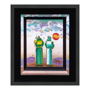 Peter Max, Sage (Custom Framed Original Painting on Canvas), 2013