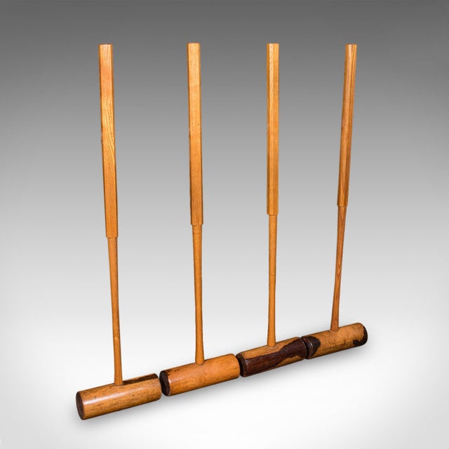 1900 - 1909 Antique Vicarage Croquet Set, English, Country Garden Games Stand, Edwardian For Sale - Image 5 of 12