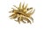 1960s Vintage Crown Trifari Brooch Pin Gold Tone Leaf Feather Textured For Sale - Image 5 of 5