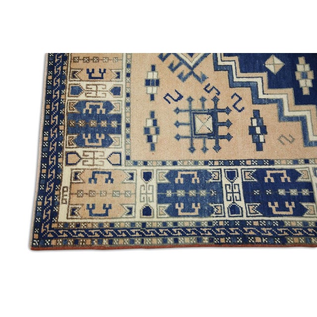 Oriental Hand Knotted Rug Turkish Anatolian 4'5" x 6'5" For Sale - Image 4 of 6