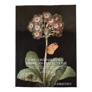 Christie's Auction Catalogue, Two Distinguished American Collections, New York, March 2014 For Sale