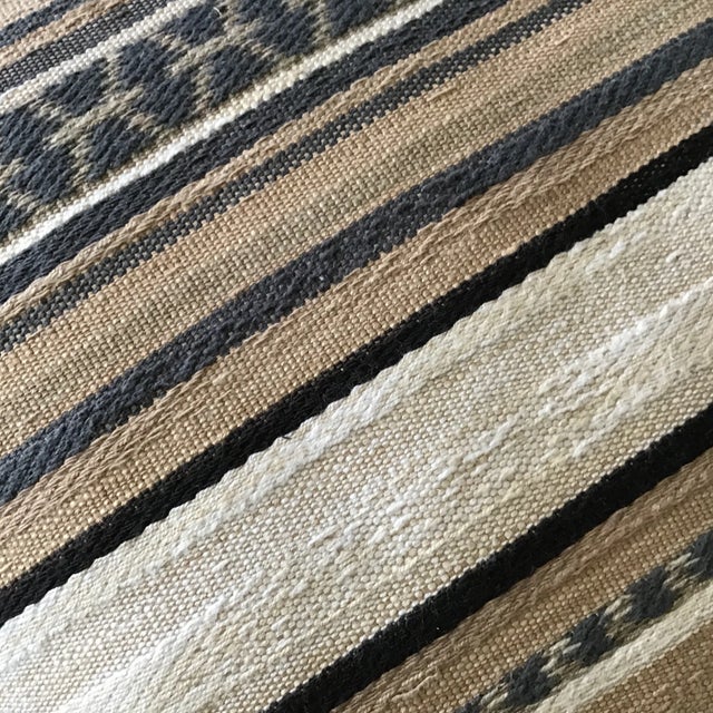 Textile Serape Blanket 18" Pillows Kravet Couture Fabric Custom Made Contemporary Serape Blanket-Style Pillows- a Pair For Sale - Image 7 of 8