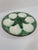 Longchamp 1920s Antique French Longchamp Majolica Green and White Oyster Plate For Sale - Image 4 of 13