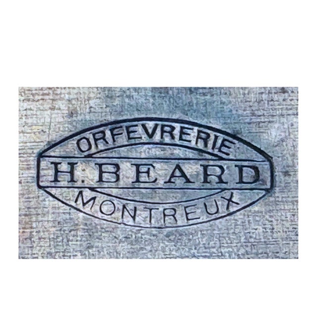 Large Art Deco Silver-Plated Tea Tray by Orfèvrerie H. Beard, 1930s For Sale - Image 3 of 6