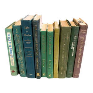 Vintage Late 20th Century Green Books - Set of 10