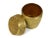Mid 20th Century Vintage Mid 20th Century Small Solid Brass Floral Design Lidded Canister Jar Urn For Sale - Image 5 of 7