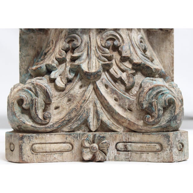 Mid-Century Modern Capital Green Corinthian For Sale - Image 3 of 16