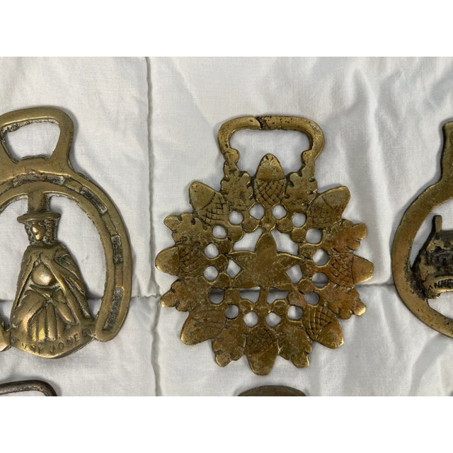 Mid 20th Century Horse Brass Christmas Ornaments - Set of 12 For Sale - Image 4 of 13