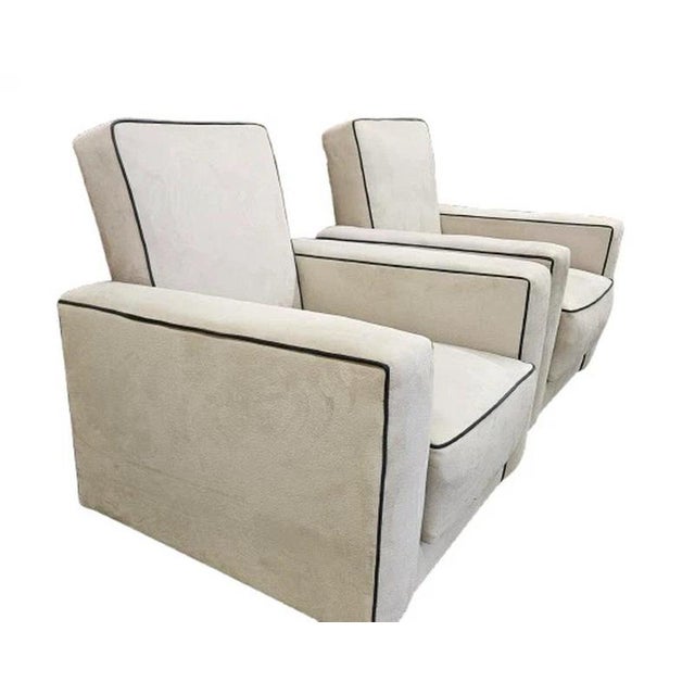 Art Deco British Reclining Armchairs, 1930, Set of 2 For Sale - Image 4 of 9