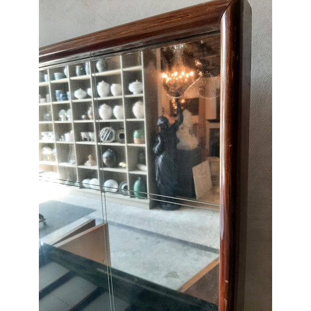Mid-Century Italian Sideboard with Mirror attributed to Osvaldo Borsani, 1940s For Sale - Image 15 of 18