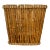 Large Tortoise Bamboo Rattan Planter With Liner For Sale