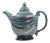 Blue and Gold Genie Teapot For Sale