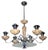 Art Deco Chandelier in Chrome, 1930s For Sale