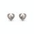 Chopard 18k Gold Heart Diamond Stud Earrings - Vintage, A Pair For Sale - Image 4 of 6