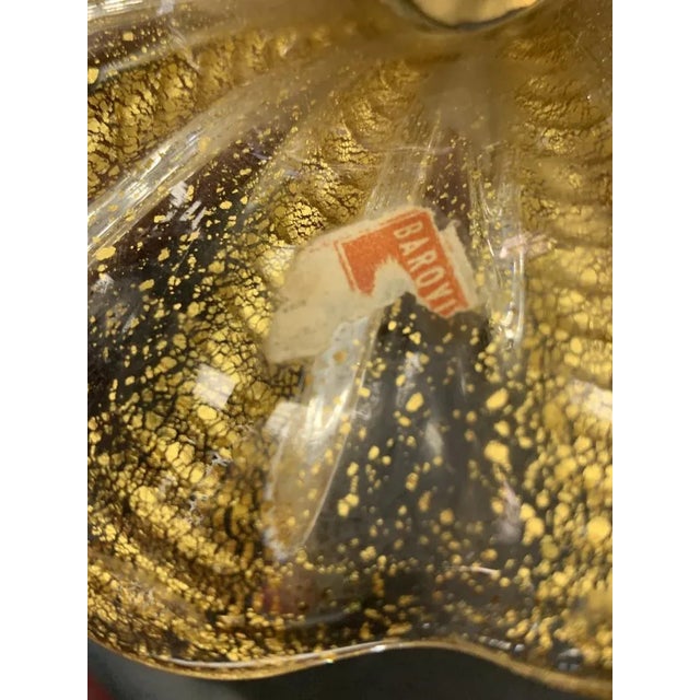 Italian Gold Murano Lamps by Barovier - a Pair For Sale - Image 3 of 13