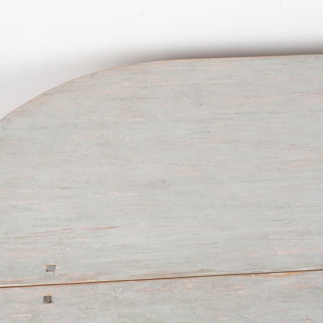 Early 19th Century Swedish Painted Pine Drop-Leaf Table Gate Leg Console For Sale - Image 11 of 18