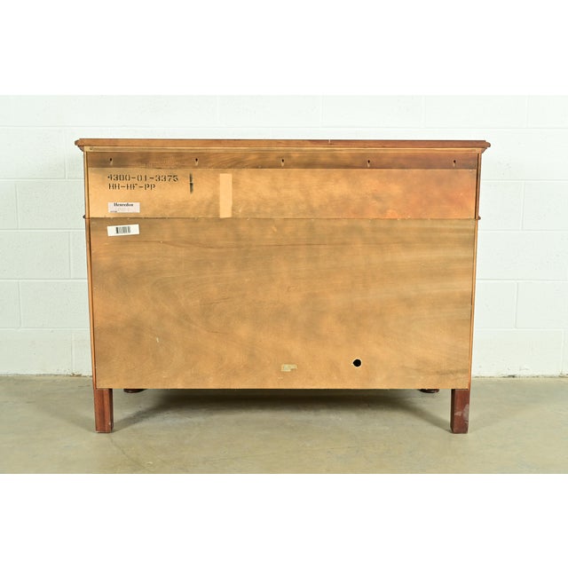 Ralph Lauren Style American Empire Flame Mahogany Master Chest of Drawers by Henredon For Sale - Image 15 of 17