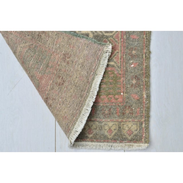 1960s 1960s Wool Pink Turkish Rug For Sale - Image 5 of 6