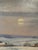 Modern Karl Mons, Schwalm, Winter Landscape with Pollarded Willows, Snow, Ice and Evening Sun, Oil Painting on Canvas For Sale - Image 3 of 13