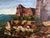 Early 20th Century Antique Oil on Canvas - Baden Wurtennberg Germany - Cityscape of Alt - Breisach - St. Stephen Munster Cathedral - Rhine River For Sale - Image 5 of 9