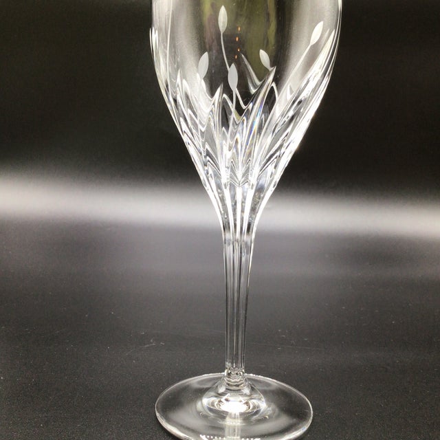 Glass Noritake 909103 Moondust Wine Glasses-Set of 4 For Sale - Image 7 of 12