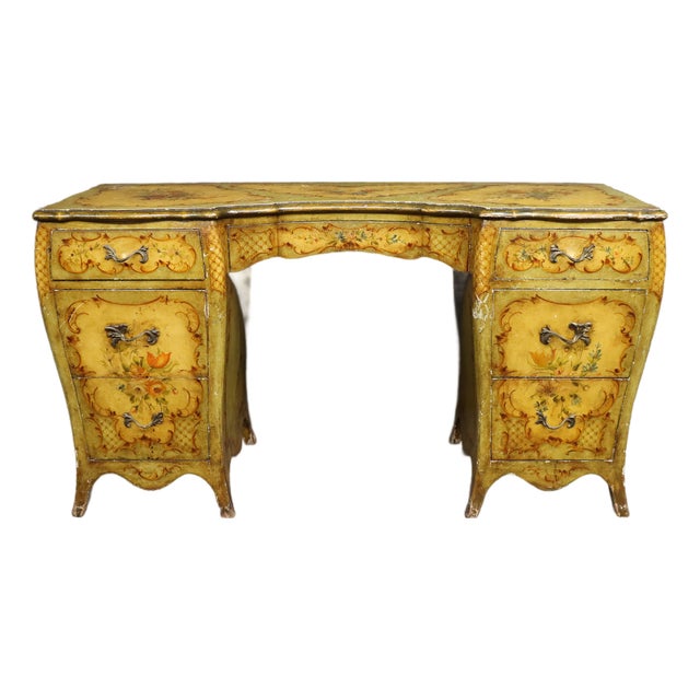 Italian Paint-Decorated Vanity by Ny Galleries For Sale