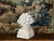 Mid 20th Century French 1940s Carved Stone Table Lamp Depicting a Fruit Bowl on Pedestal For Sale - Image 5 of 10
