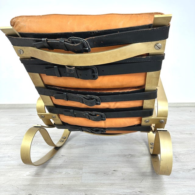 Luciano Frigerio Rocking Chair by Luciano Frigerio, 1970s For Sale - Image 4 of 9