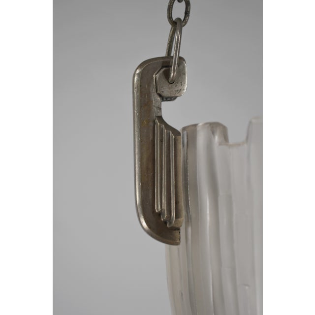 French Art Deco Pendant Light by Marius Sabino 1930 France For Sale - Image 14 of 18