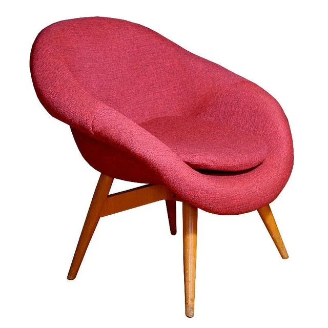 Shell Armchair by Miroslav Navratil for Vertex, 1960s For Sale - Image 6 of 6