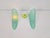 Contemporary Vintage Triangular Conical Wall Sconces in Green Frosted Glass, 1990s, Set of 2 For Sale - Image 3 of 15