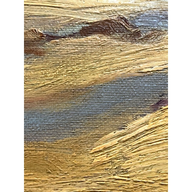 Antique 1920s Impressionistic Oil on Canvas Beach Scene For Sale - Image 11 of 12