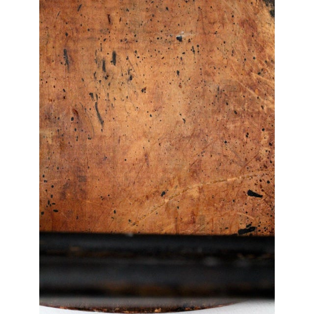 Black Antique Painted Plank Seat Chairs Set of 7 For Sale - Image 8 of 12