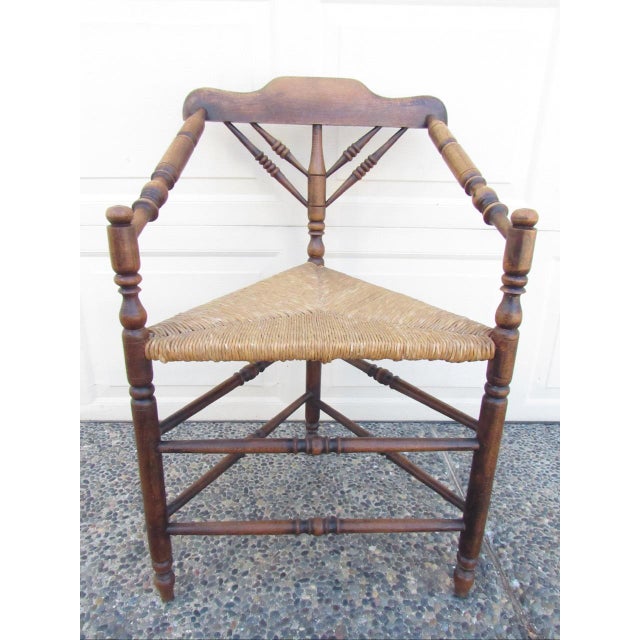 Antique English Triangular Spindle Chair For Sale - Image 17 of 17