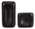 Anodic Dark Brown Vases Set/2 For Sale