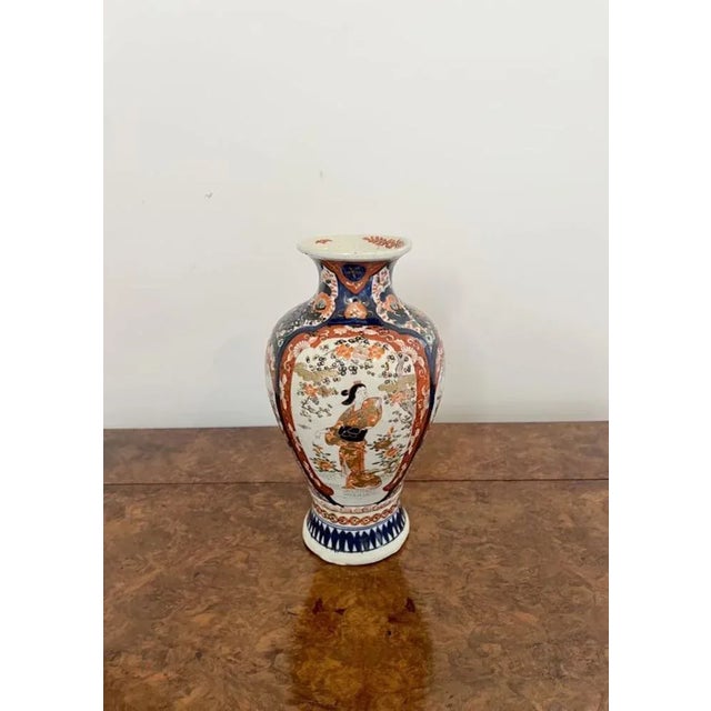 Japanese Imari Shaped Vase, 1900s For Sale - Image 4 of 8