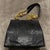 Black 1980s Vintage Black Leather and Costume Jewelry Chain Italian Shoulder Bag For Sale - Image 8 of 12