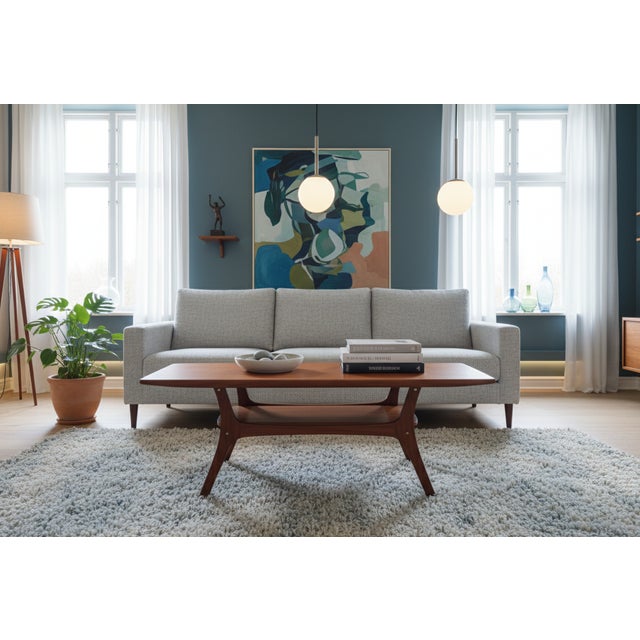 Danish Teak Coffee Table with Magazine Rack, 1960s For Sale - Image 11 of 11
