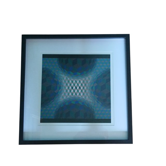 Victor Vasarely, Op Art Composition, 1975, Print For Sale - Image 3 of 4