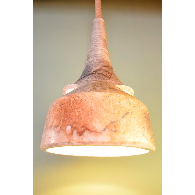 Brutalist German Studio Ceramic Lamp, 1970s For Sale - Image 12 of 16